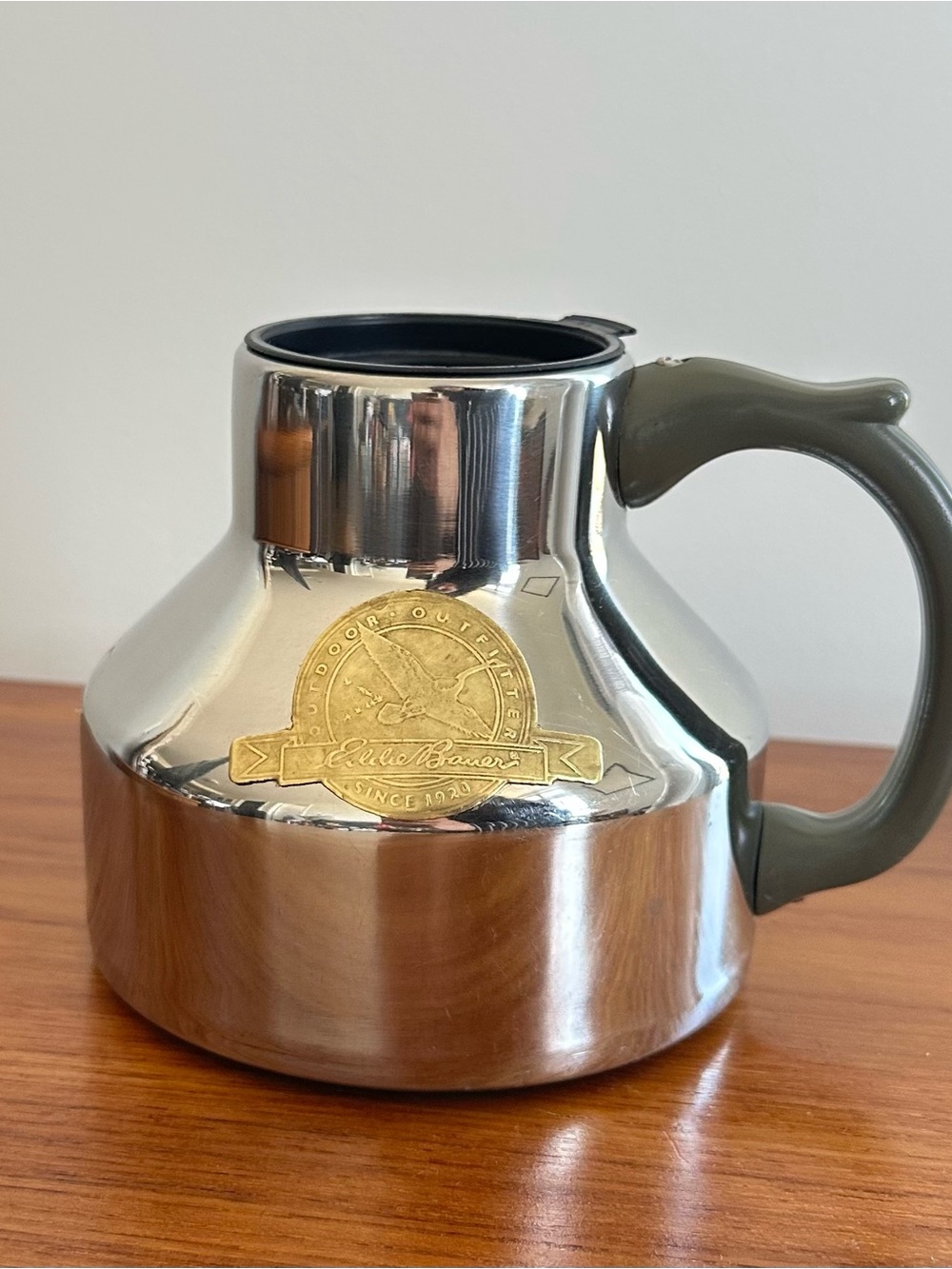 1989 Eddie Bauer Stainless Steel Commuter Mug - Bergschrund - Made in Korea